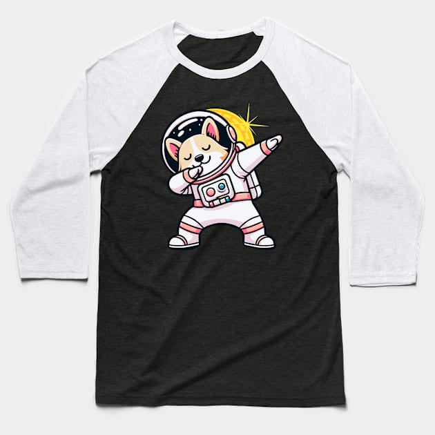 Total Solar Eclipse 2024 Shiba Inu Dabbing Baseball T-Shirt by Etopix